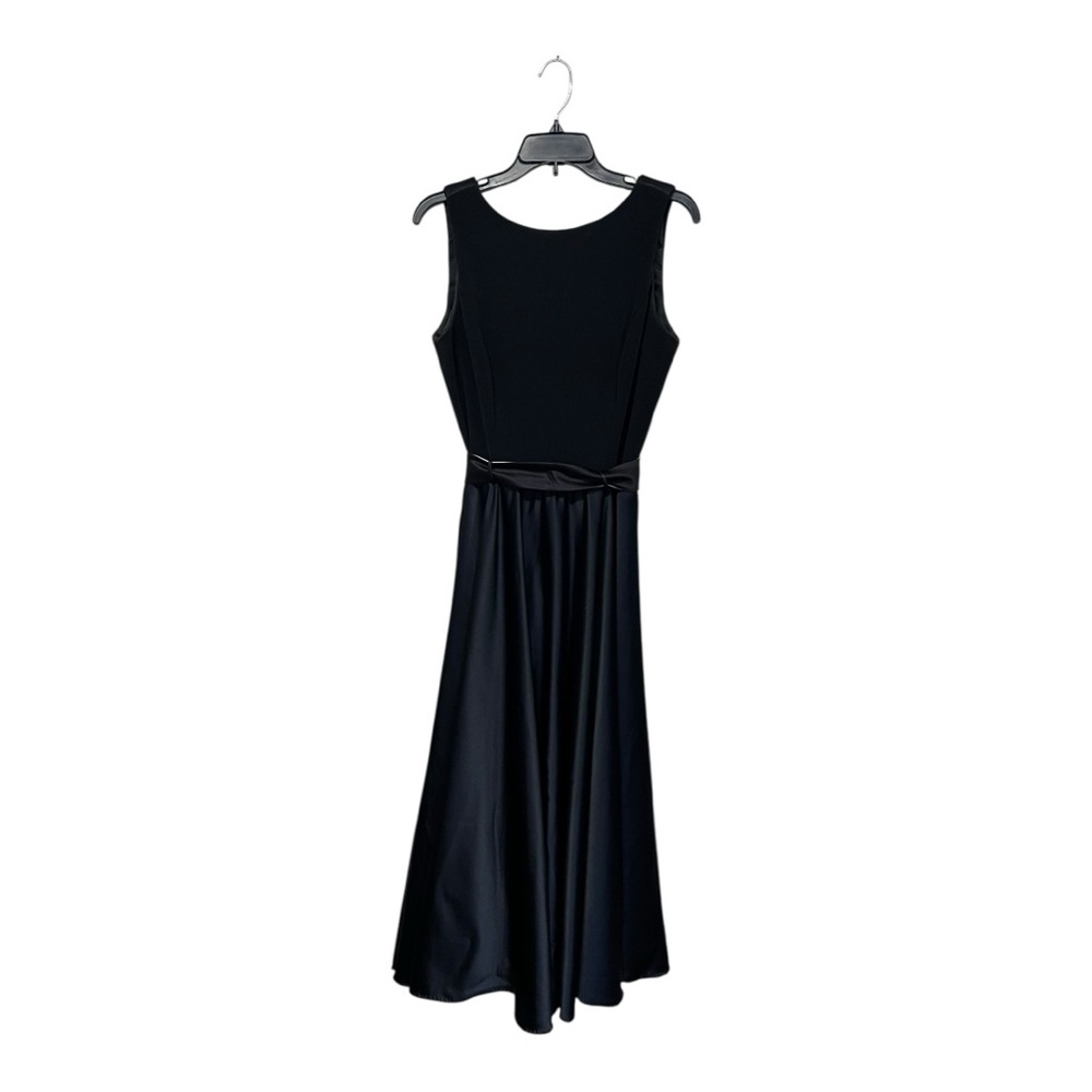 Scott McClintock | Black Low Back Sleeveless A Line Maxi Gown Dress 14